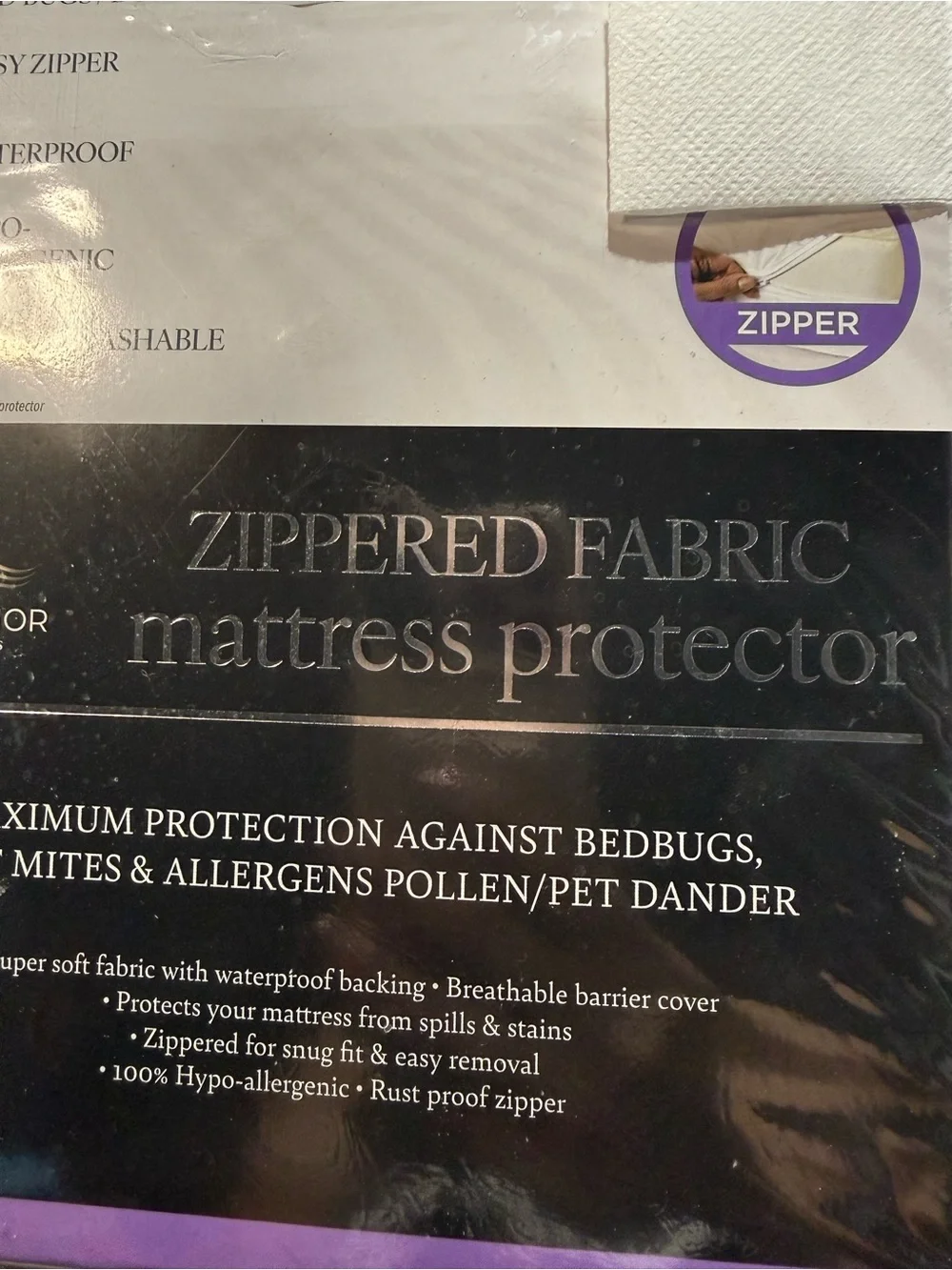 Blue Anchor Full Zippered Waterproof Mattress Protector Bed Bug Dust Mite NEW